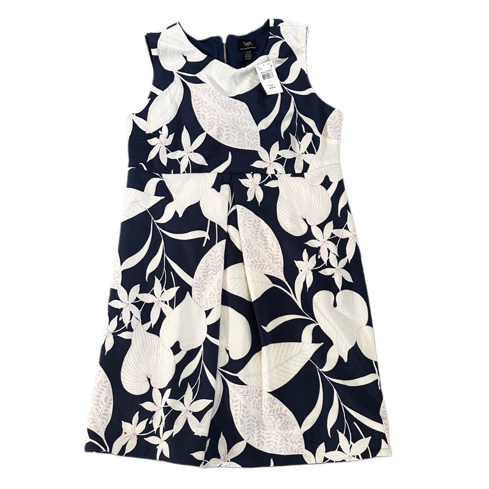 Taylor Navy and Cream Floral Mini Dress maternity